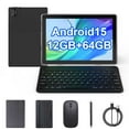 thumbnail image 1 of Android 14 Tablet 10 inch, 8GB RAM+64GB ROM+1TB Expend Tableta, 1.8Ghz Quad-core Processor, 2 in 1 Tablets with Keyboard Case/ Mouse/ Stylus/ 8MP Camera/ 6000mAh Battery/ 1280x800 HD Display, 1 of 7