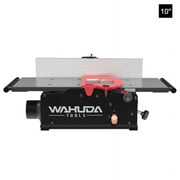 10-inch Benchtop Wood Jointer, Spiral Cutterhead Portable Jointer w/Cast Iron Tables w/Pull Out Extensions, 4-Sided Carbide Tips