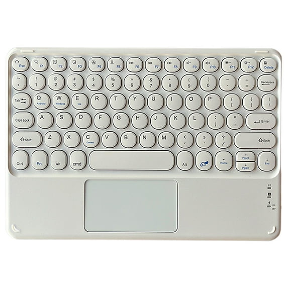 10 inch Bluetooth Keyboard Touch, Ultra-Slim Wireless Bluetooth Keyboard with Touchpad, Built-in Rechargeable