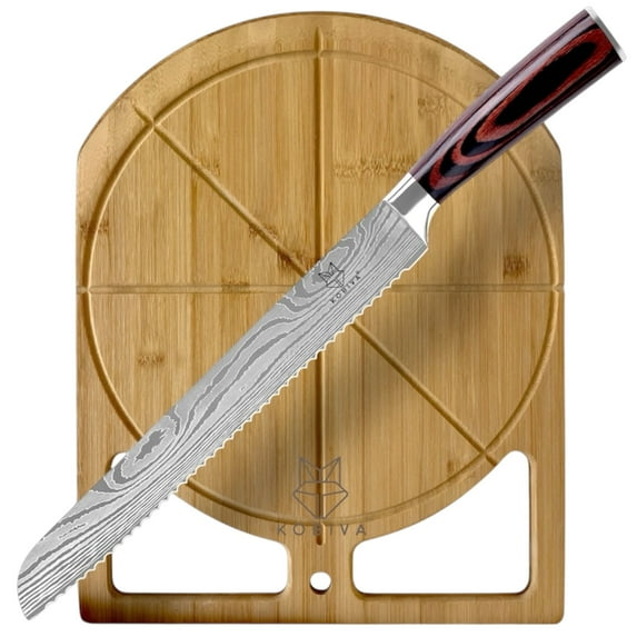 10-inch Bread Knife | Ultra Sharp Serrated Bread Knife, Elegant Bread Knife for Homemade Bread Sourdough, Razor Sharp Bread Cutter for Effortless Slicing | Kitchen Essential for Bread, Cake