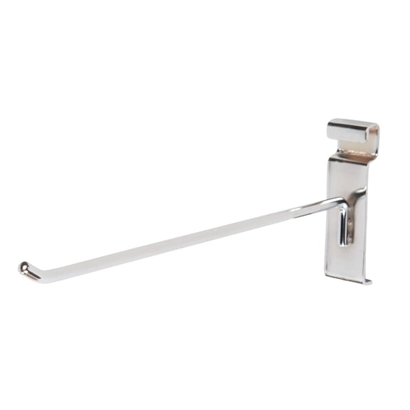 SSWBasics 10 inch Chrome Peg Hook for Wire Grid (GridWall) - 50 Pack- Chrome Wire Grid
