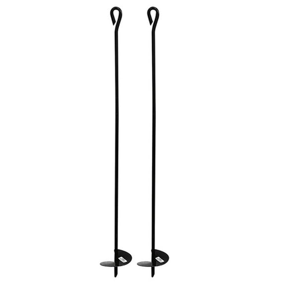 10 inch Chrome Tent Stake Eye Hooks (1 Pack) - Party Supplies Decorations