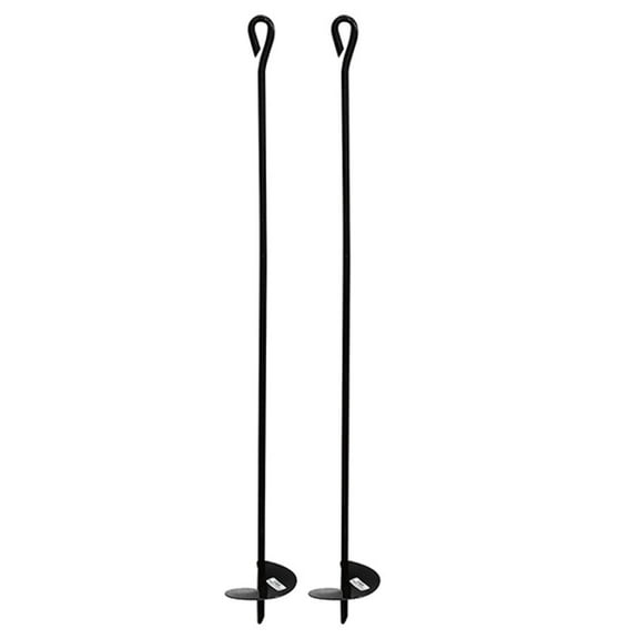 10 inch Chrome Tent Stake Eye Hooks (1 Pack) - Party Supplies Decorations