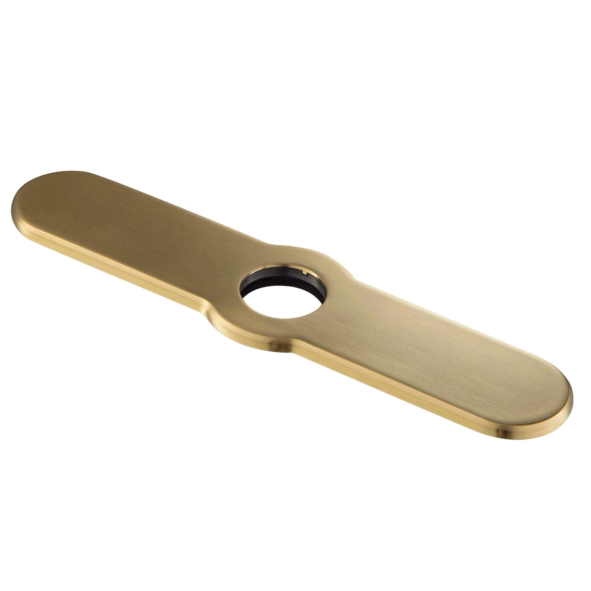 Brushed Brass 10.25-Inch Kitchen Faucet Deck Plate