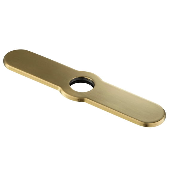 10-inch Deck Plate for Kitchen Faucet in Brushed Brass