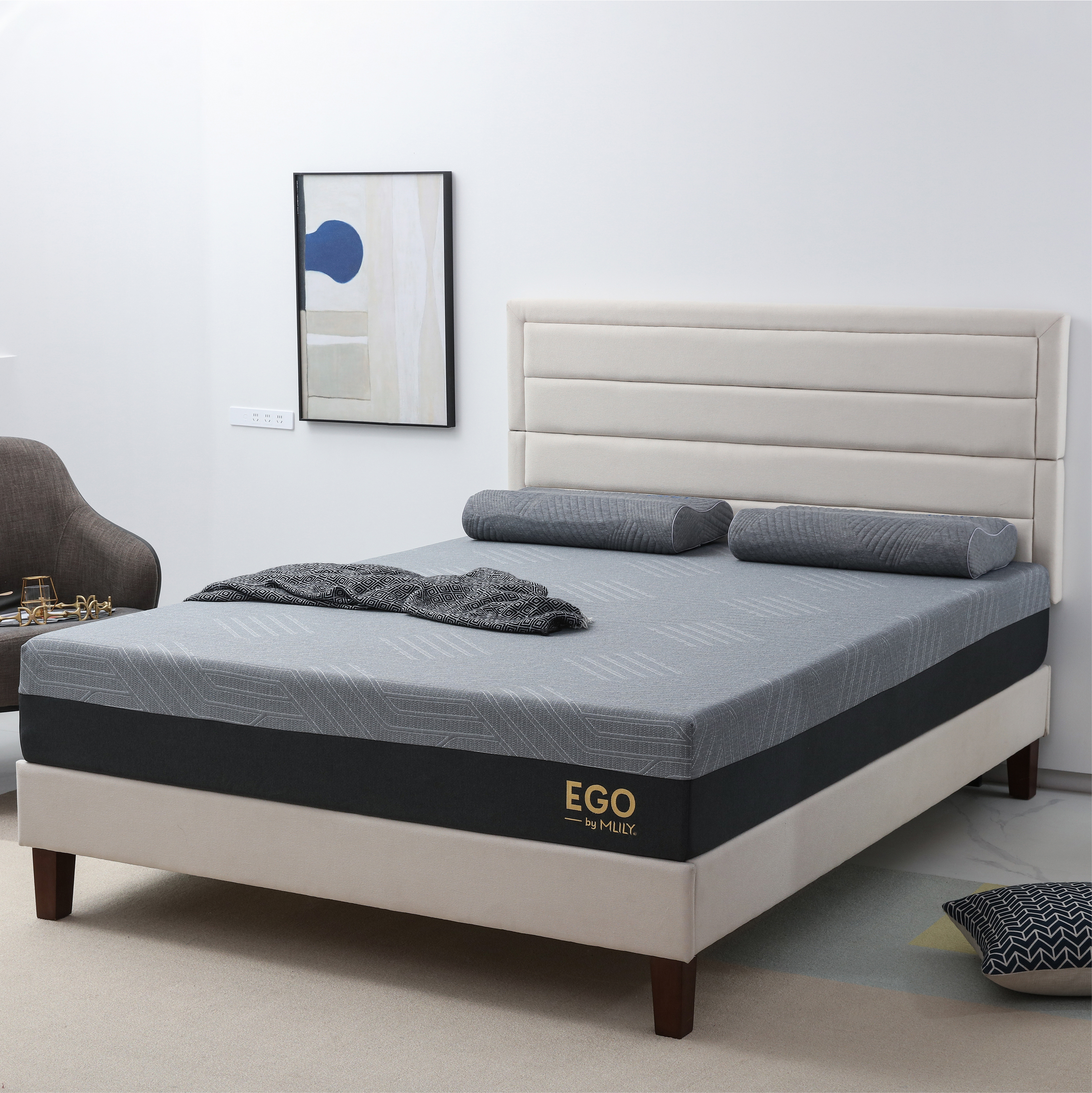 10 inch EGO Copper Gel Memory Foam Mattress In a Box, Twin, Medium