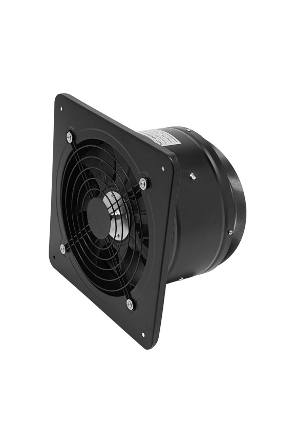 10-inch Exhaust Fan, Wall Mount Ventilation Fan with Fully Automatic Valve, 741CFM Air Volume, 7 Fan Blades Extractor Fan for Kitchen Bathroom Garage Basement Black 100W 110V