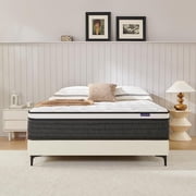 Full Mattress, 10" Memory Foam Mattress in a Box, Pocket Spring Mattress with Cooler Sleep and Pressure Relief, 54"*75"
