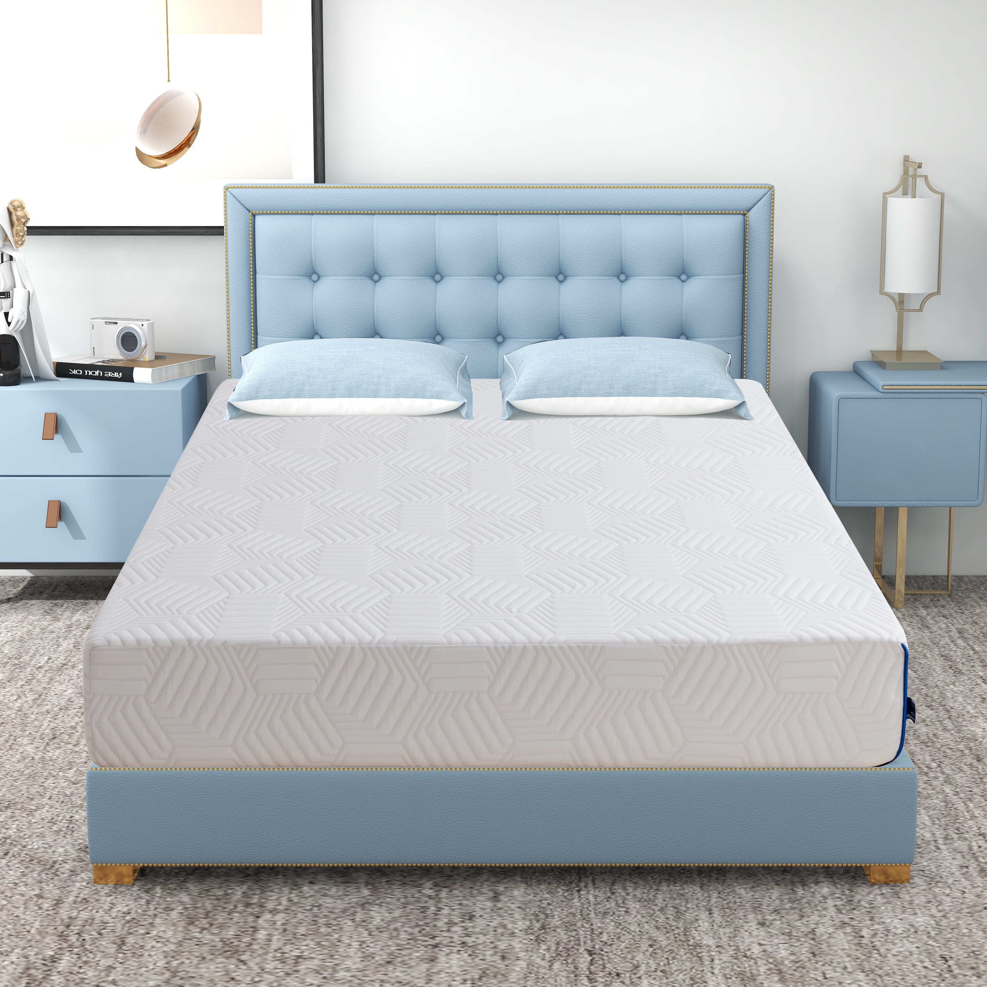 10 inch King Size Gel Memory Foam Mattress in a Box for Supportive