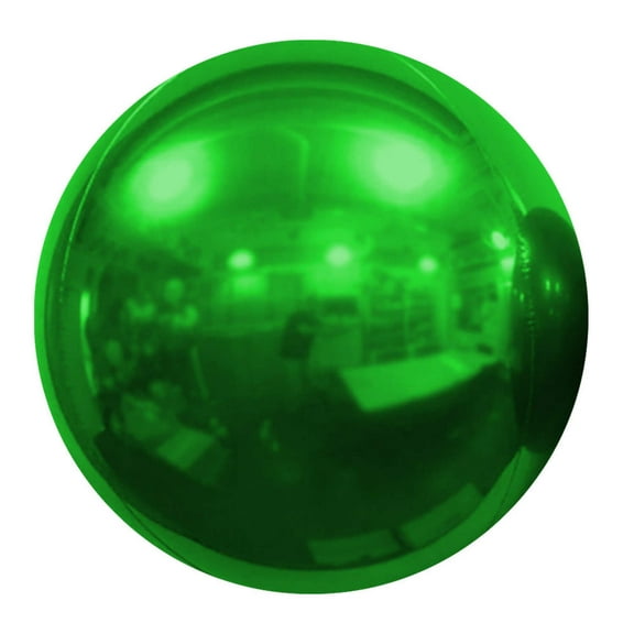 10 inch Mirror Balloon - Green Foil Mylar Balloon - Party Supplies Decorations