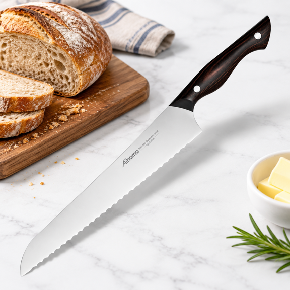 10-inch Offset Serrated Bread for Homemade Sourdough and Artisan Loaves