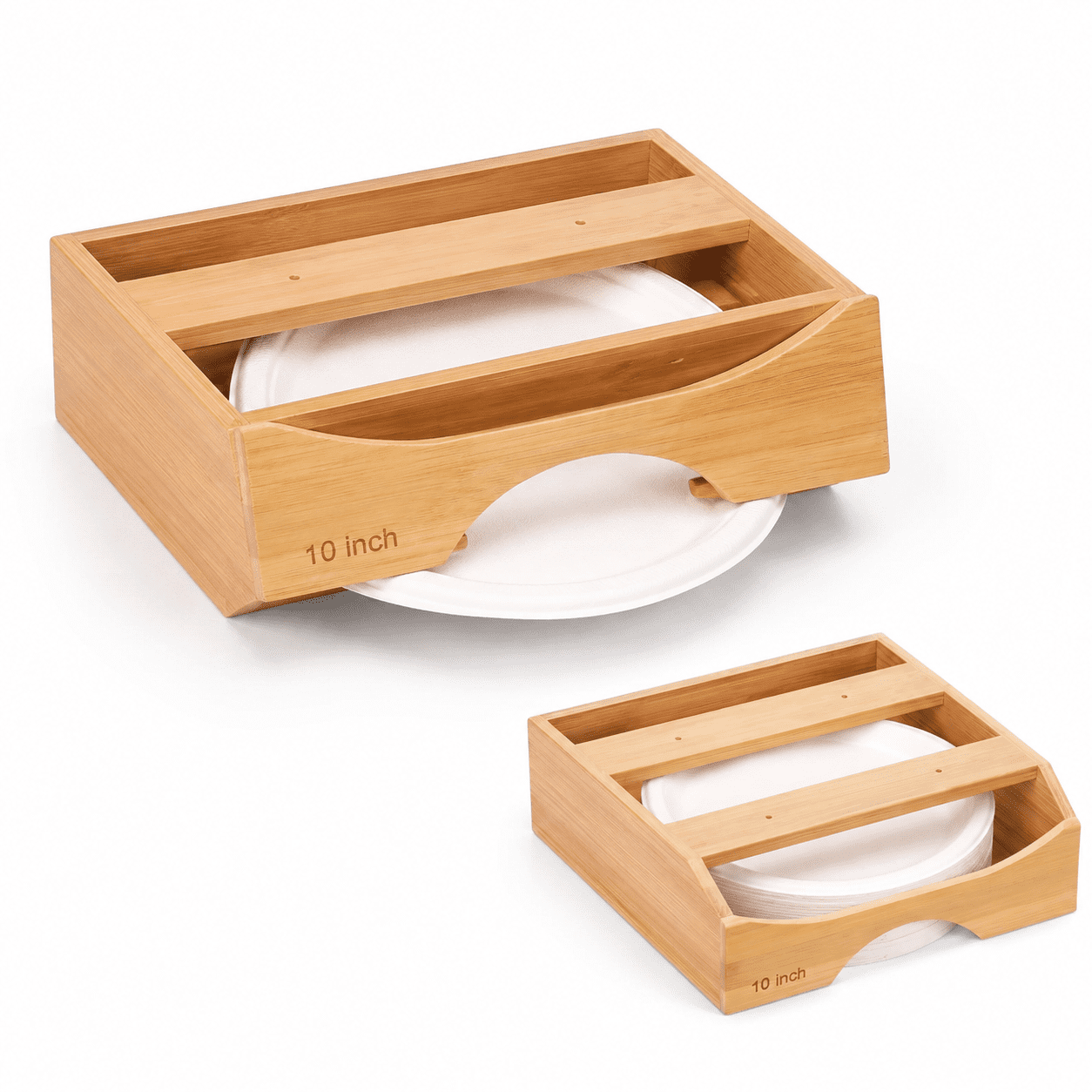 10-inch Paper Plate Dispenser Under Cabinet Holders Kitchen Counter ...