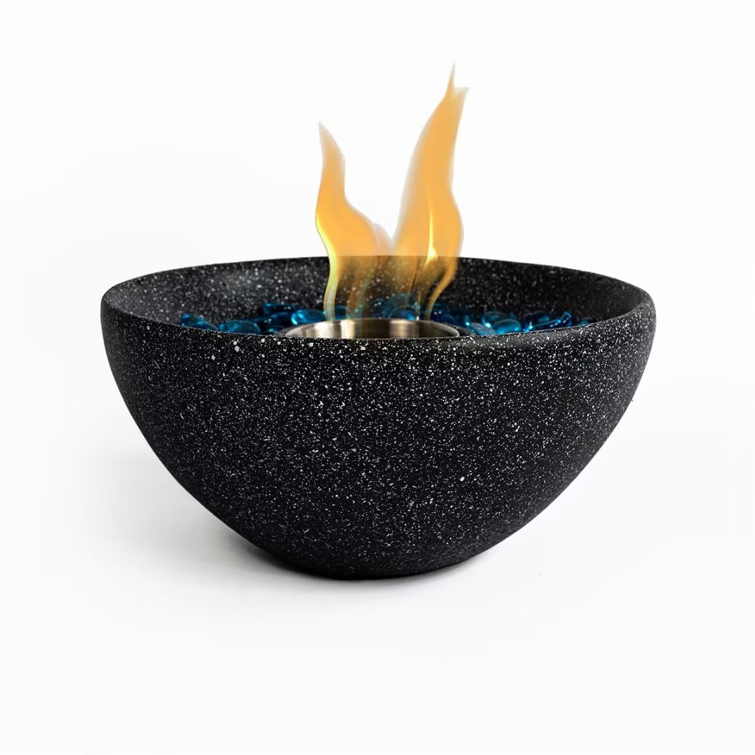 10inch Portable Fire Pit, Tabletop Fireplace Fire Bowl, Outdoor & Indoor Mini Fire Pit