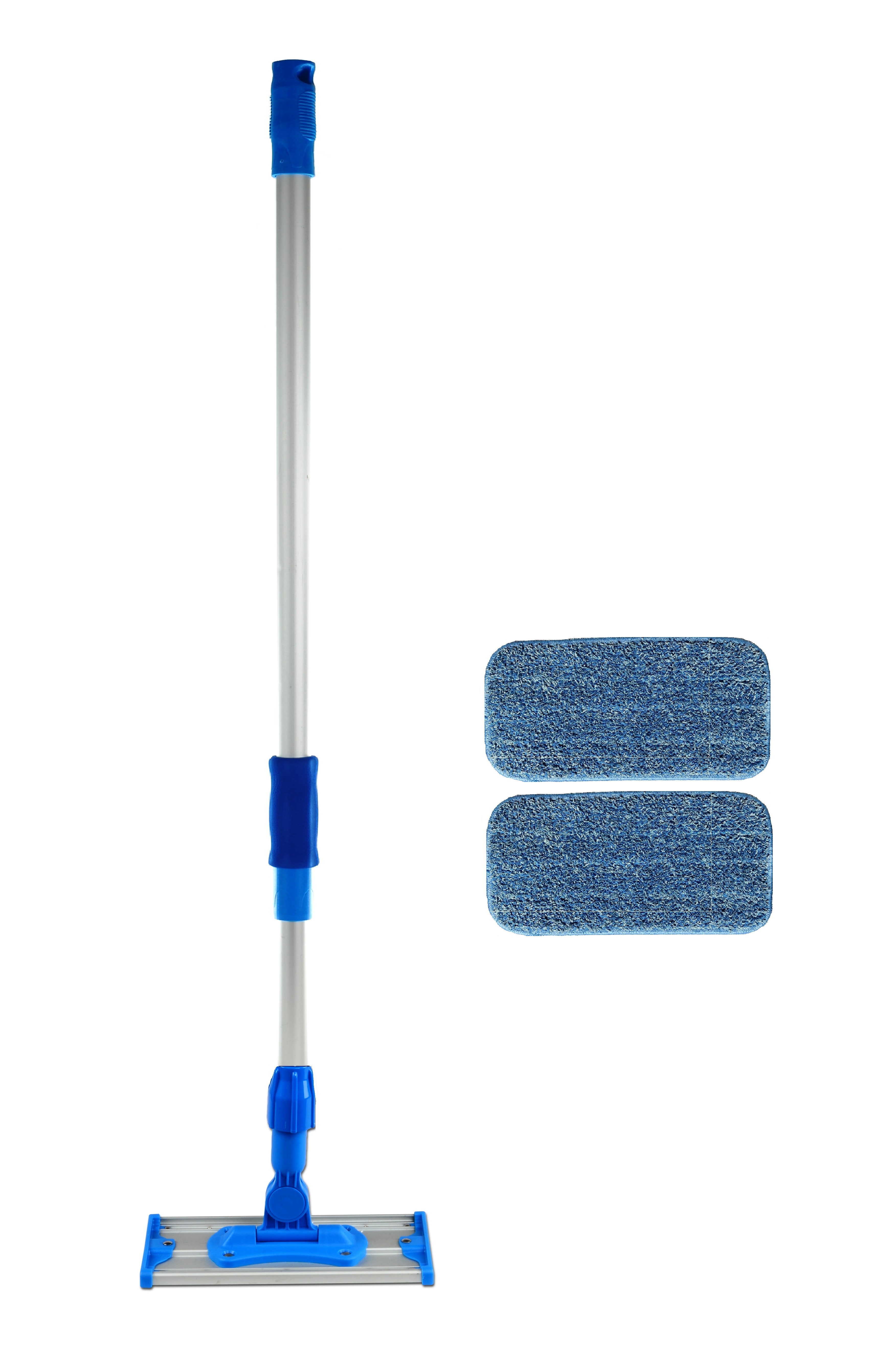 10 inch Professional Commercial Microfiber Mini Mop Kit With Two 10 inch  Microfiber Mop Pads and Light Weight Aluminum Mop Frame and Handle 