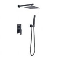 thumbnail image 1 of 10 inch Shower Head Bathroom Luxury Rain Mixer Shower Complete Combo Set Wall Mounted, 1 of 9