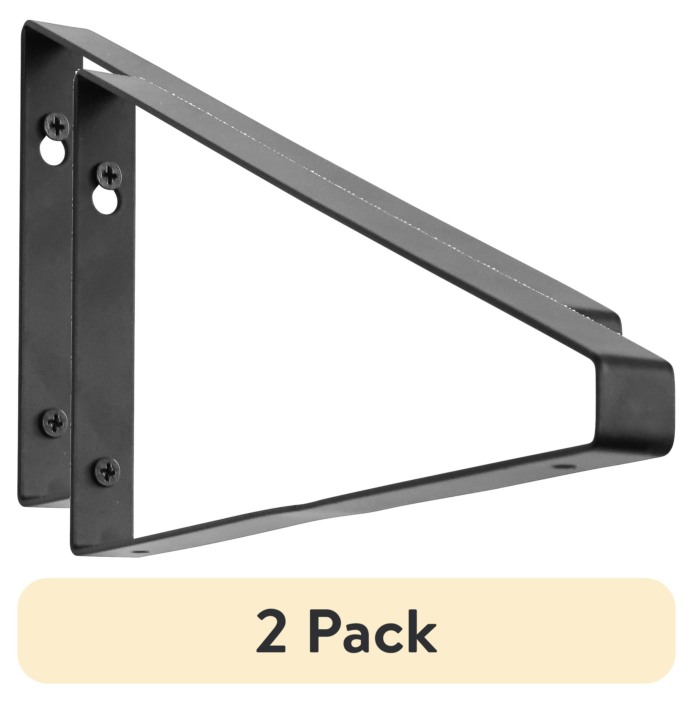 (2 pack) 10-inch Steel Triangle Shelf Bracket, Includes Screws for ...