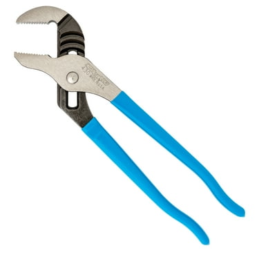 CHANNELLOCK 430 10-inch Straight Jaw Tongue & Groove Pliers, Made in USA, 2-inch Jaw Capacity, Laser Heat-Treated 90° Teeth, Forged High Carbon Steel