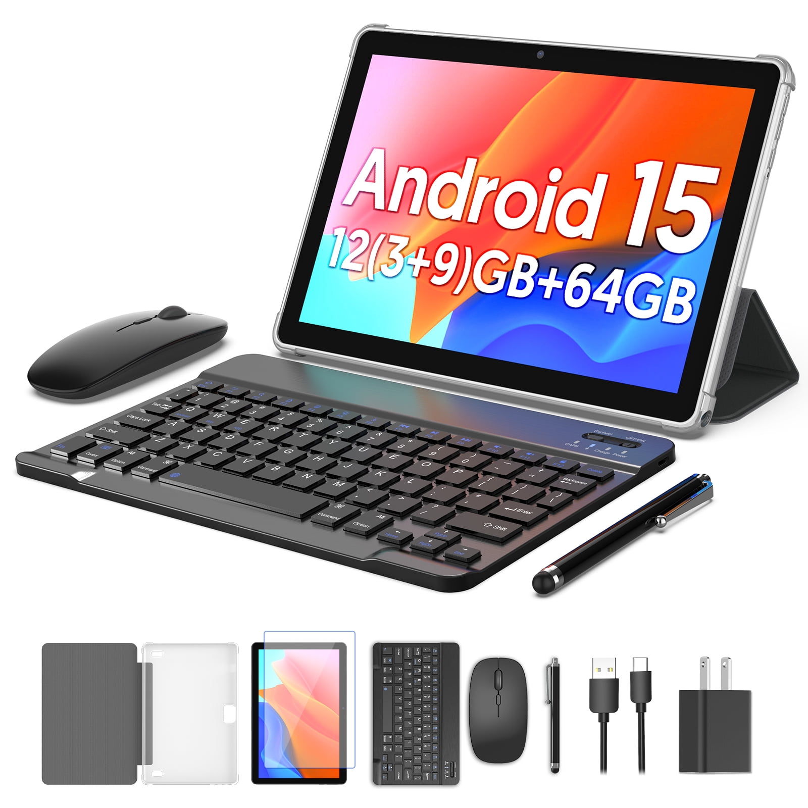 10 inch Tablet Android 13 Tablets 7GB+64GB+1TB Expand, 4-Core CPU,5G Wifi,2+8MP Camera deal from Walmart