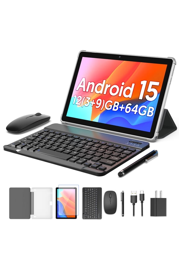 10 inch Tablet Android 13 Tablets 7GB+64GB+1TB Expand, 4-Core CPU,5G Wifi,2+8MP Camera