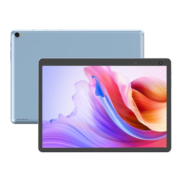 10 inch Tablet Android Tablets, 32GB ROM 1TB Expandable, Quad-Core Processor Tablet PC, 1280x800 IPS HD Touch Screen, 6000mAh Battery, 2MP+8MP Dual Camera, WiFi, BT, GMS, Blue