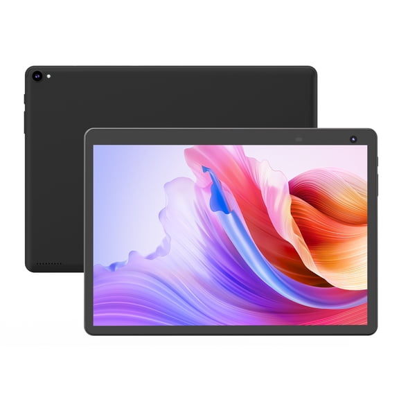 10 inch Tablet Android Tablets, 32GB ROM 1TB Expandable, Quad-Core Processor Tablet PC, 1280x800 IPS HD Touch Screen, 6000mAh Battery, 2MP+8MP Dual Camera, WiFi, BT, GMS, Black