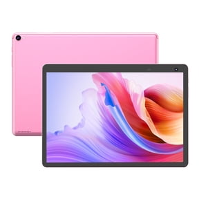 10 inch Tablet Android Tablets, 32GB ROM 1TB Expandable, Quad-Core Processor Tablet PC, 1280x800 IPS HD Touch Screen, 6000mAh Battery, 2MP+8MP Dual Camera, WiFi, BT, GMS, Pink