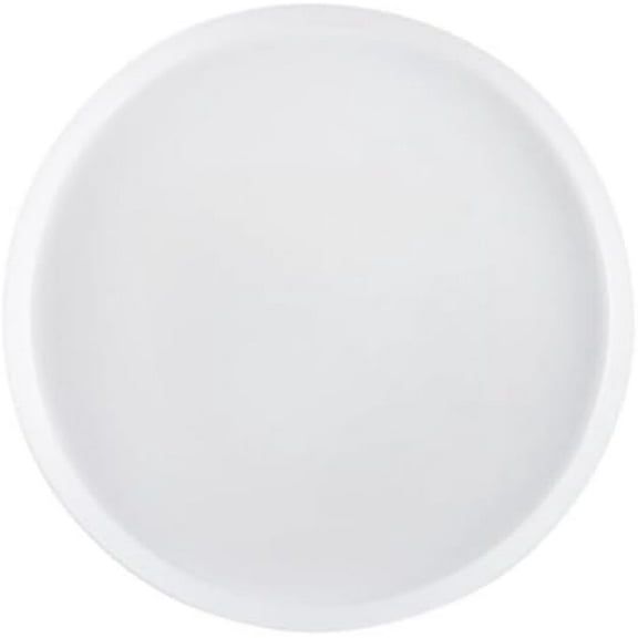 10 inch Transparent White Plastic Salad Plates – Elegant, Disposable, Versatile Plates for Everyday Use, Parties, Dinners Desserts, Special Occasions – BPA-Free, Easy to Clean, Stylish Tableware (10)