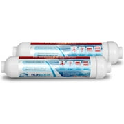10-inch Universal Alkaline in-line Water Replacement Filter - PH Enhancer, and Re-Mineralizer – Post Filter for Under-Sink or Reverse Osmosis System - Restore Essential Minerals Set of 2