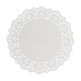 thumbnail image 1 of 10 inch White Lace Paper Doilies (50 Pack), Round Decorative Doilies for Cakes, Desserts, Party Trays, Wedding Decorations & Table Settings, 1 of 6