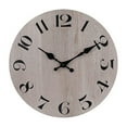 thumbnail image 1 of 10-inch rustic antique mute retro rustic antique wooden clock, 1 of 5