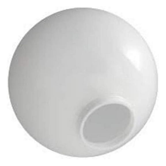 10 inch white acrylic replacement globe with 4 inch neck
