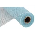 thumbnail image 1 of 10 inch x 30 feet Deco Poly Mesh Ribbon (Light Blue, Light Blue Foil), 1 of 1