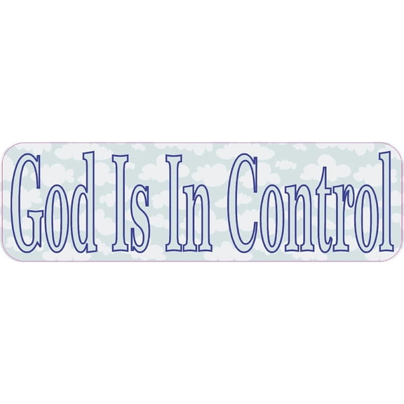 10 inx 3in God Is In Control Vinyl Bumper Sticker Decal Window Stickers Decals
