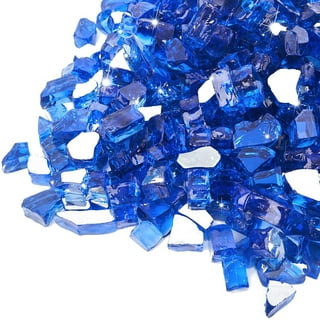 Fire Pit Glass - Aqua Blue Reflective Fire Glass Beads 3/4 - Reflective  Fire Pit Glass Rocks - Blue Ridge Brand™ Reflective Glass Beads for  Fireplace and Landscaping 