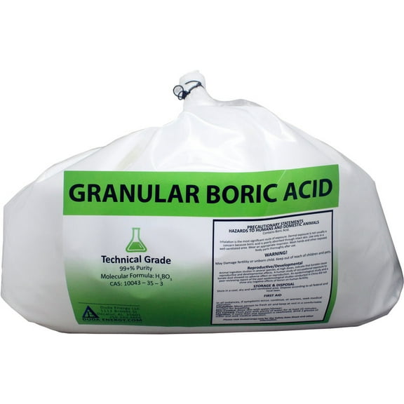 10 lb Granular Boric Acid H3BO3 99.9+% Pure Orthoboric Acid