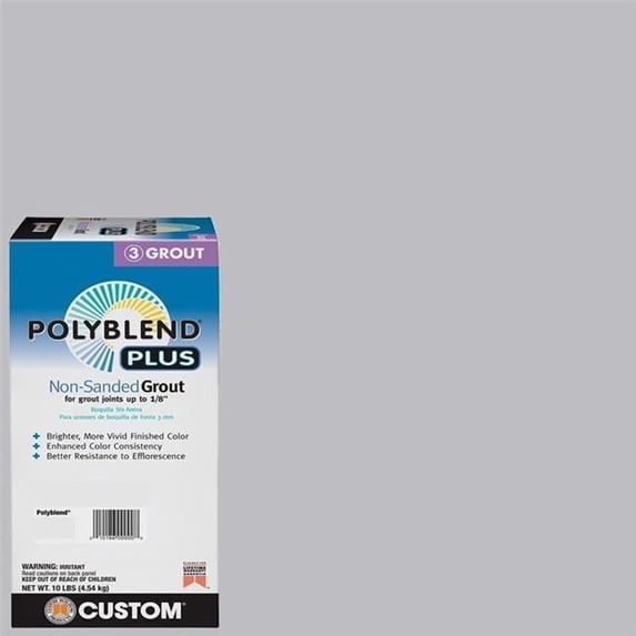 10 lbs Polyblend Plus Indoor & Outdoor Non-Sanded Grout, Platinum