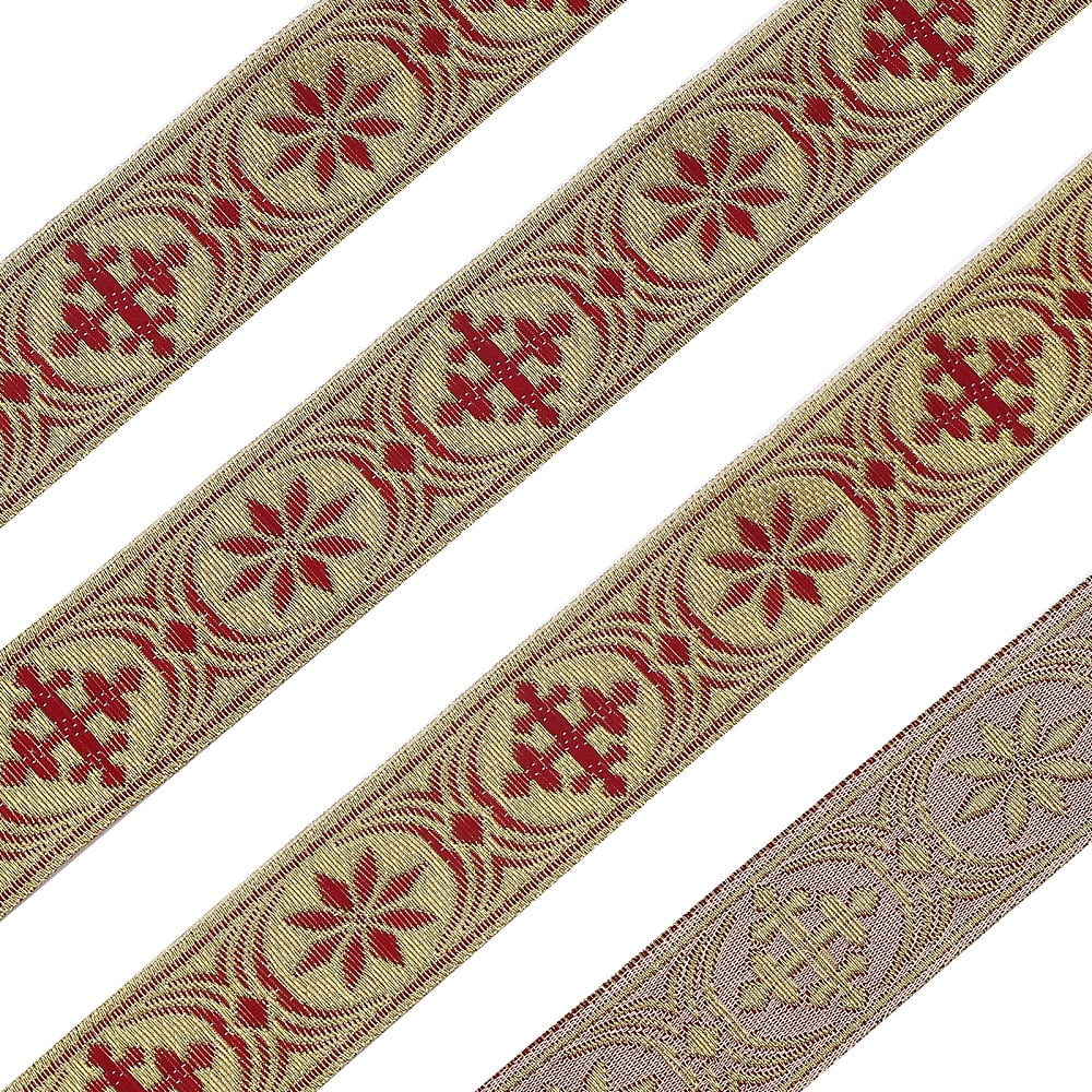 10 m Ethnic Style Polyester Jacquard Ribbon Garment Accessories Flower ...