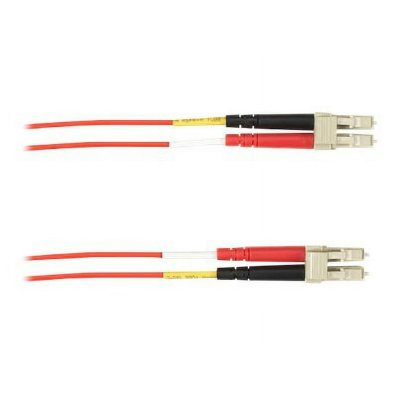 Black Box - Patch cable - LC multi-mode (M) to LC multi-mode (M) - 10 m - fiber optic - 50 / 125 micron - red