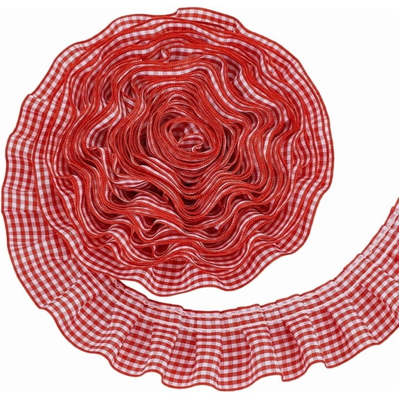 10 m Polyester Ribbon Clothes Accessories Cerise 1-5/8 inch(40mm)