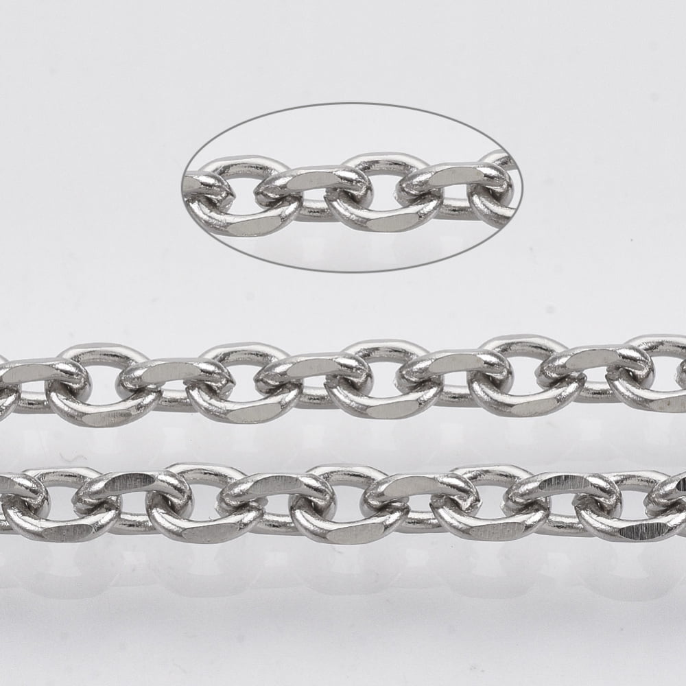 10 m Resistant 304 Stainless Steel Cable Chains Diamond Cut Chains ...