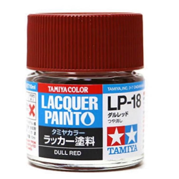 10 ml Lacquer Paint LP-18 Dull Bottle - Red