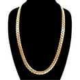 thumbnail image 1 of 10 mm & 30 in. 14K Gold Plated Miami Cuban Chain Link Necklace, 1 of 1