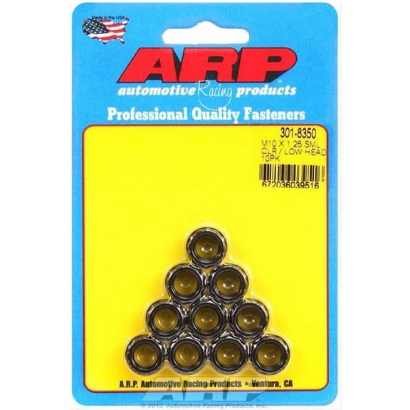 10 mm x 1.25 in. Small Clear & Low Head 12 Point Nut Kit