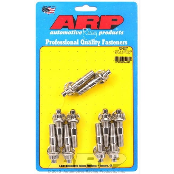 10 mm x 1.25 in. x 55 mm Broached Stud Kit - 10 Piece
