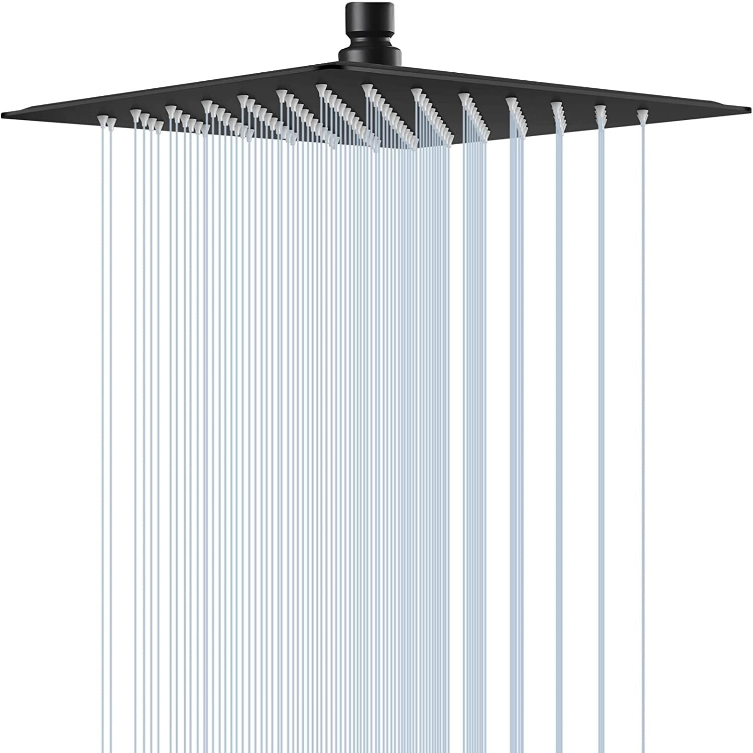 10 or 12 Inch Rain Fall Shower Head Solid Square Ultra Thin 304 ...