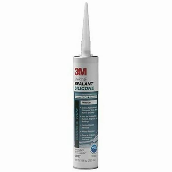 10 oz 3M Marine Grade Sil Sealant, White