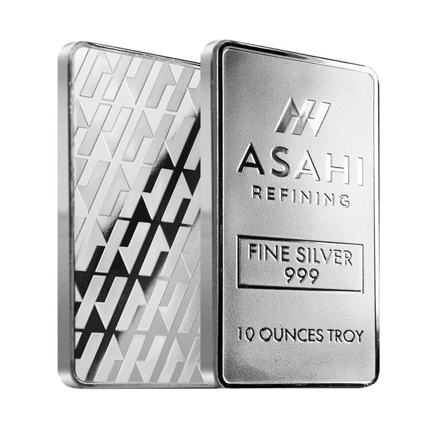 ASAHI INDUSTRY 10 oz Asahi Silver Bar .999 Fine Sealed