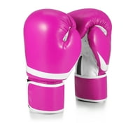 10 oz Boxing Sparring Training Gloves for Men, Youth, and Women, Boxing Gloves Punching Bag Gloves 10 Ounce for KickBoxing, MMA, Muay Thai, Training, Sparing, Bagwork with Wrist Wrap, Pink