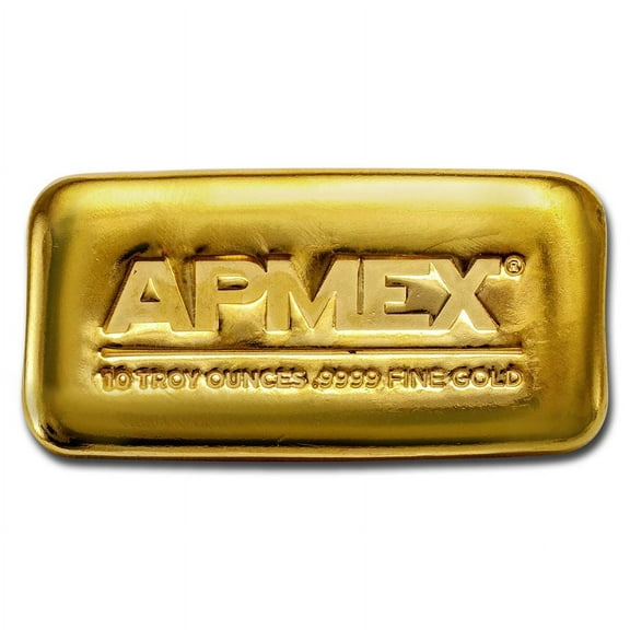 10 oz Cast-Poured Gold Bar - APMEX