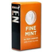 10 oz Cast-Poured Silver Bar - 9Fine Mint